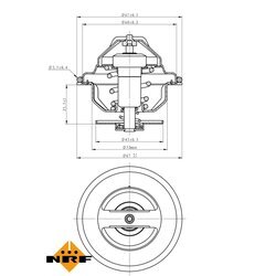 Termostat chladenia NRF 725101 - obr. 4