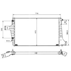 Chladič plniaceho vzduchu NRF 30118 - obr. 3