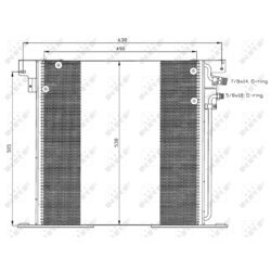 Kondenzátor klimatizácie NRF 35305 - obr. 2