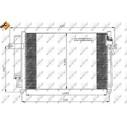 Kondenzátor klimatizácie NRF 35475 - obr. 3