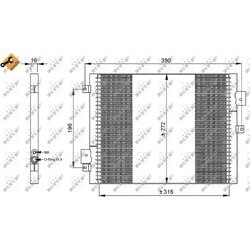 Kondenzátor klimatizácie NRF 35795 - obr. 2