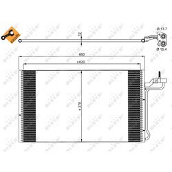 Kondenzátor klimatizácie NRF 35882