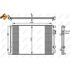 Kondenzátor klimatizácie NRF 35997