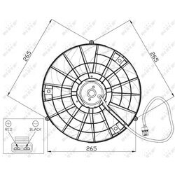 Ventilátor chladenia motora NRF 47483 - obr. 2