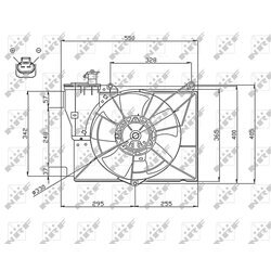 Ventilátor chladenia motora NRF 47746