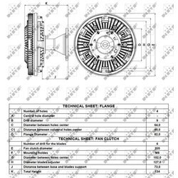 Spojka ventilátora chladenia NRF 49066 - obr. 4