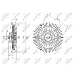 Spojka ventilátora chladenia NRF 49575 - obr. 4