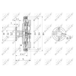 Spojka ventilátora chladenia NRF 49580 - obr. 1