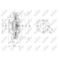 Spojka ventilátora chladenia NRF 49603 - obr. 4