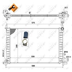 Chladič motora NRF 50130 - obr. 4