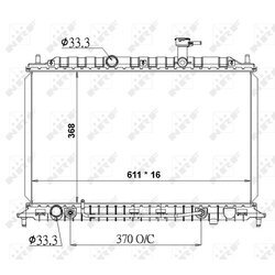 Chladič motora NRF 50138 - obr. 4