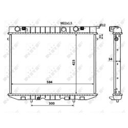 Chladič motora NRF 509532 - obr. 3