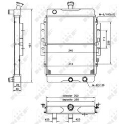 Chladič motora NRF 52123 - obr. 3