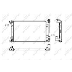 Chladič motora NRF 53394