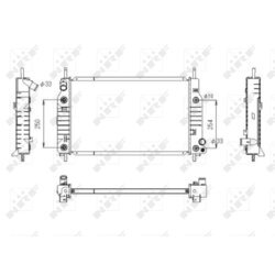 Chladič motora NRF 53748