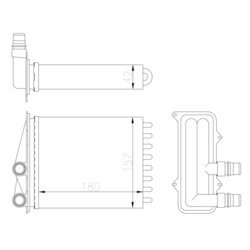 Výmenník tepla vnútorného kúrenia NRF 54412 - obr. 4