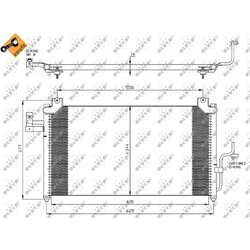 Kondenzátor klimatizácie NRF 35356