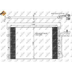 Kondenzátor klimatizácie NRF 35616