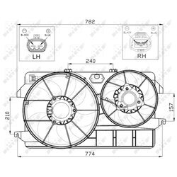 Ventilátor chladenia motora NRF 47450 - obr. 2