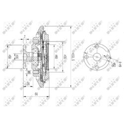 Spojka ventilátora chladenia NRF 49643 - obr. 4