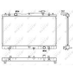 Chladič motora NRF 53062