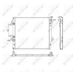 Chladič motora NRF 53568