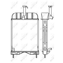 Chladič motora NRF 53656