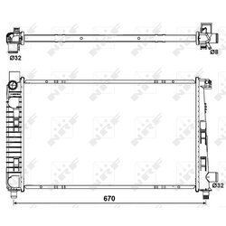 Chladič motora NRF 54719 - obr. 3