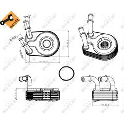 Chladič motorového oleja NRF 31321 - obr. 4