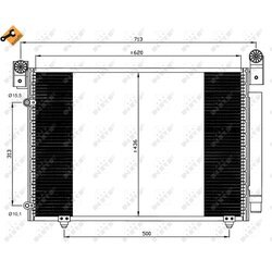 Kondenzátor klimatizácie NRF 35612