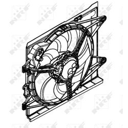 Ventilátor chladenia motora NRF 47597