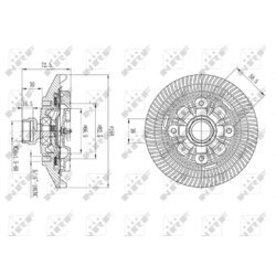 Spojka ventilátora chladenia NRF 49577 - obr. 4