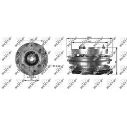 Spojka ventilátora chladenia NRF 49706 - obr. 4