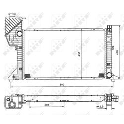 Chladič motora NRF 50558 - obr. 3