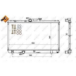 Chladič motora NRF 507594 - obr. 4