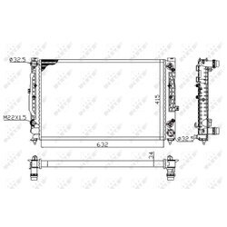 Chladič motora NRF 519504A