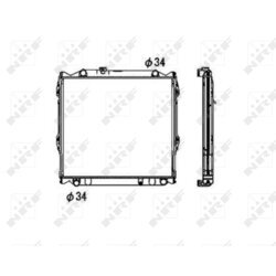 Chladič motora NRF 53708