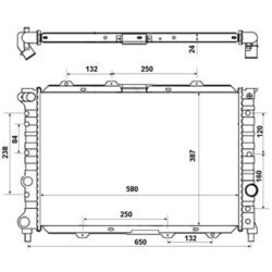 Chladič motora NRF 58202 - obr. 4