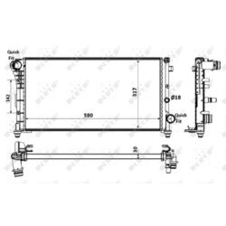 Chladič motora NRF 58237 - obr. 3