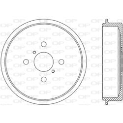 Brzdový bubon OPEN PARTS BAD9090.10