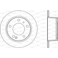 Brzdový kotúč OPEN PARTS BDA1110.10