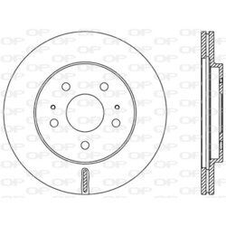 Brzdový kotúč OPEN PARTS BDA2552.20