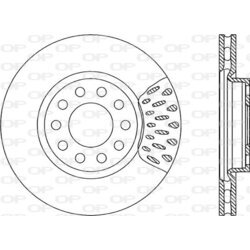 Brzdový kotúč OPEN PARTS BDR1233.20