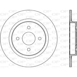 Brzdový kotúč OPEN PARTS BDR2346.10