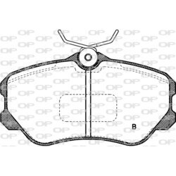 Sada brzdových platničiek kotúčovej brzdy OPEN PARTS BPA0303.02 - obr. 1