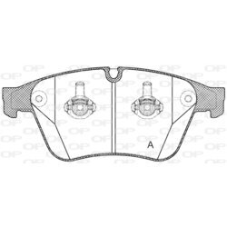 Sada brzdových platničiek kotúčovej brzdy OPEN PARTS BPA1371.00