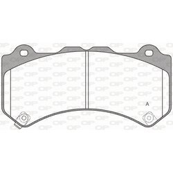 Sada brzdových platničiek kotúčovej brzdy OPEN PARTS BPA1376.04