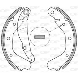 Sada brzdových čeľustí OPEN PARTS BSA2038.00