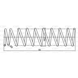 Pružina podvozku OPEN PARTS CSR9211.02