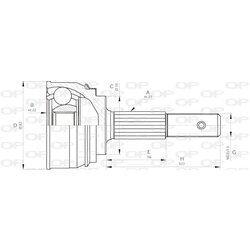 Sada kĺbov hnacieho hriadeľa OPEN PARTS CVJ5163.10